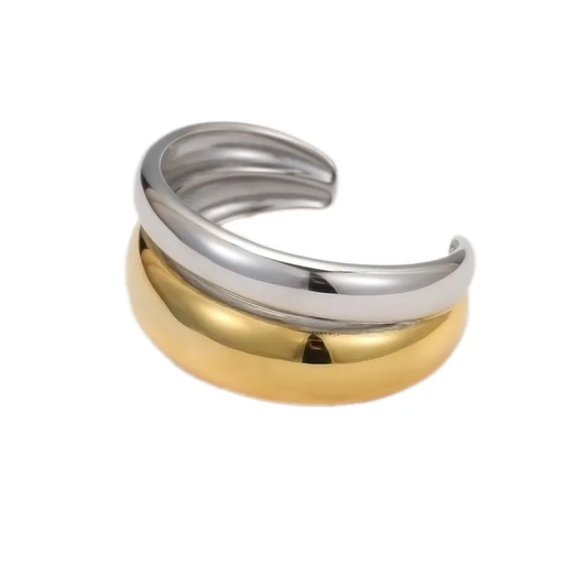 ANILLO DOBLE LOMITA BICOLOR