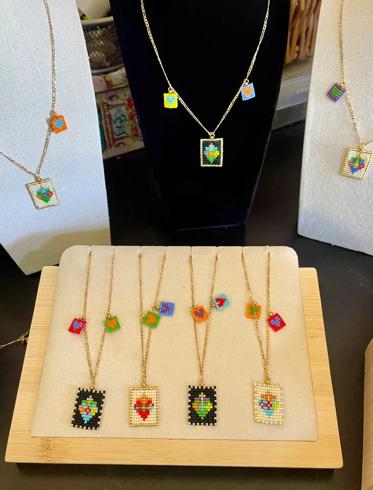 COLLAR MI CORAZON BLANCO